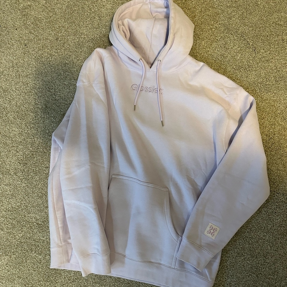 Limited Edition Lavender Olivia Rodrigo Collaboration Glossier hoodie